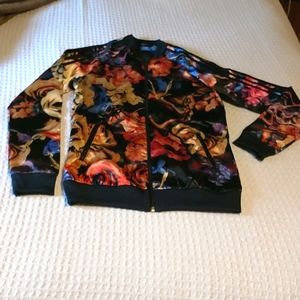 Adidas Floral Jacket - Youth XL - EUC